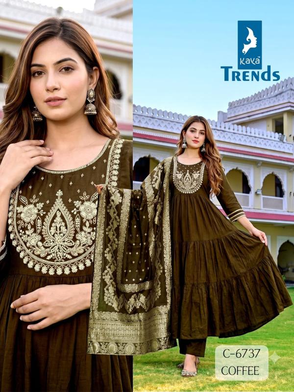 Kaya d.no 6737 anarkali kurtis wholesale